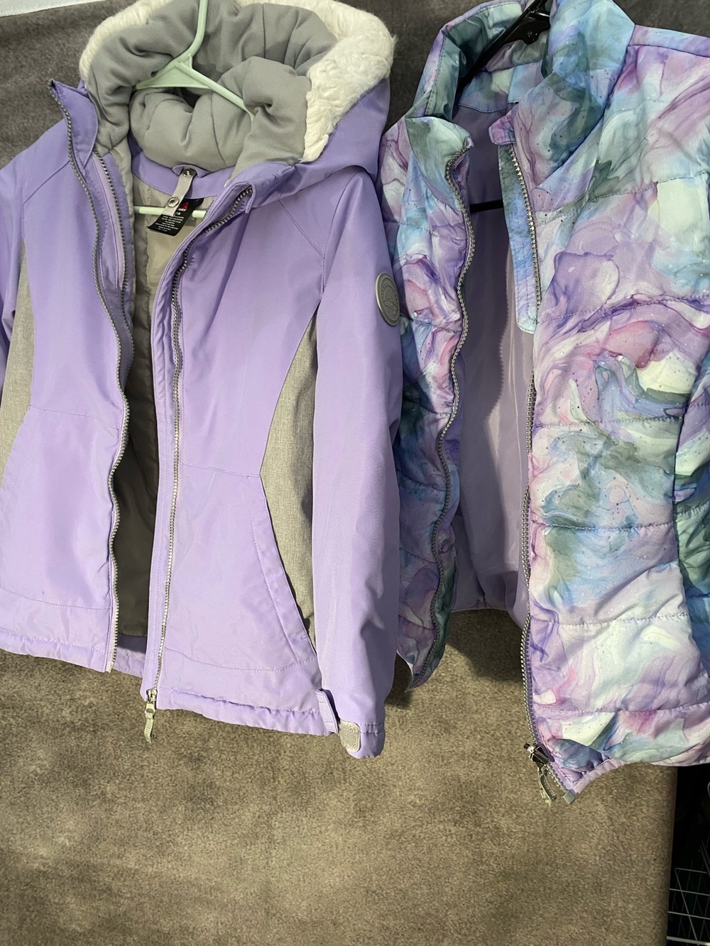 Gerry Girls 3-in-1 Systems Jacket Size S 7/8 Purple Hooded Winter Coat